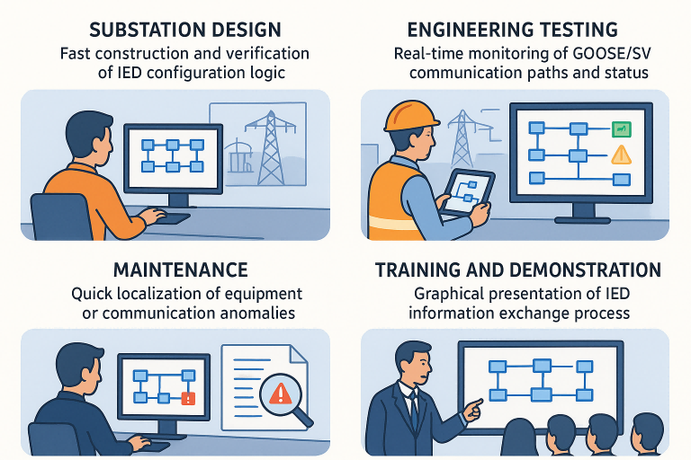 application of SCD file visualization